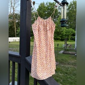 Reformation Pink and Orange Spaghetti Strap Sundress